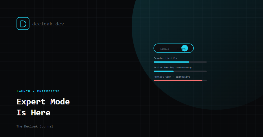 Expert Mode Is Here: For When 'One Fixed Behavior for Every Scan' Isn't Enough